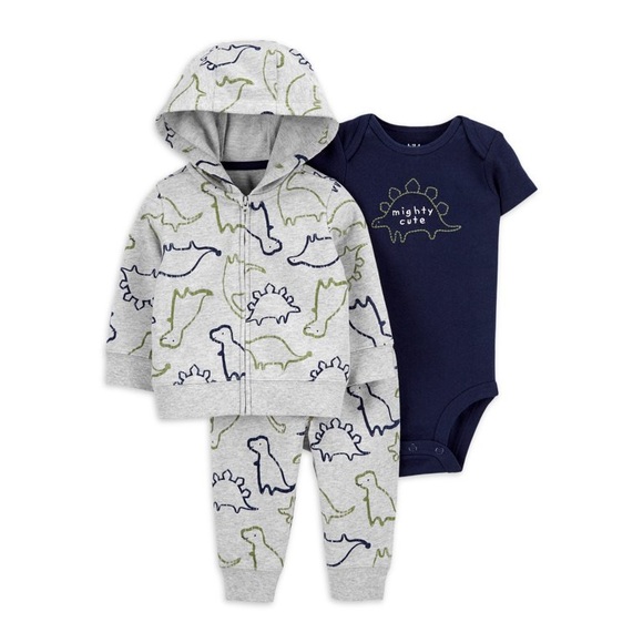 3/6 months baby boy dinosaur outfit child of mine by carters - Picture 1 of 7